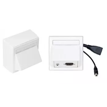 HDMI adapteris Wiktors Vivolink WI221170 su 3,5 mm garso lizdu, baltas