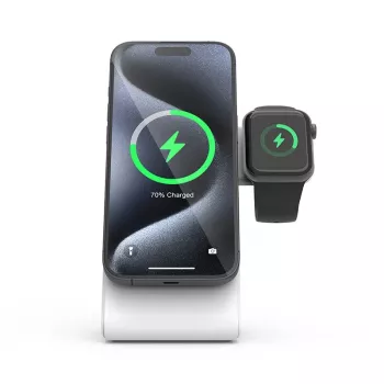 Belaidis įkroviklis 3v1 MagSafe, skirtas iPhone, Apple Watch ir AirPods, Crong