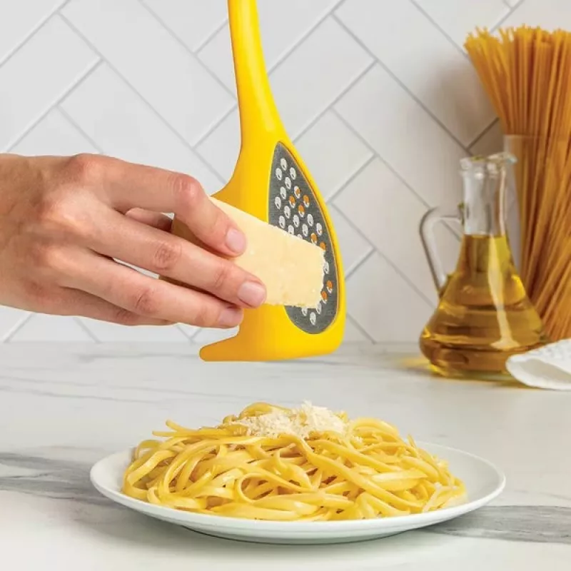 Šaukštas makaronams Ototo Design OT015 plastikas nerūdijantis plienas geltonas