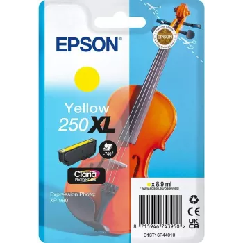 Epson 250XL Violin Claria Photo HD kasetė 1 vnt. Originali Didelės talpos (XL) Geltona