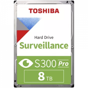 Toshiba S300 Pro vaizdo stebėjimo vidinis kietasis diskas 8 TB 7200 RPM 512 MB 3.5 Serial ATA III