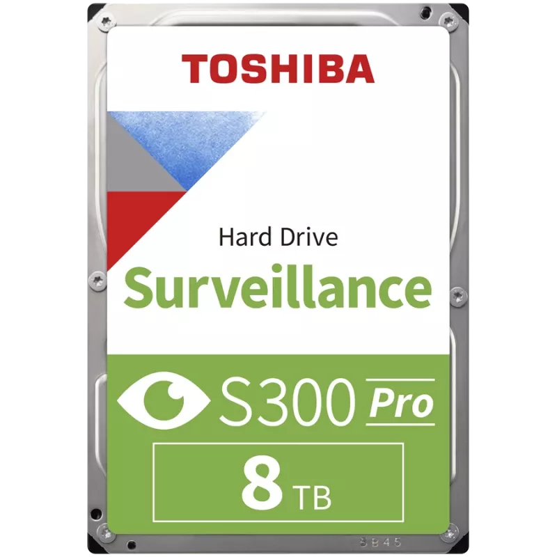 Toshiba S300 Pro vaizdo stebėjimo vidinis kietasis diskas 8 TB 7200 RPM 512 MB 3.5 Serial ATA III