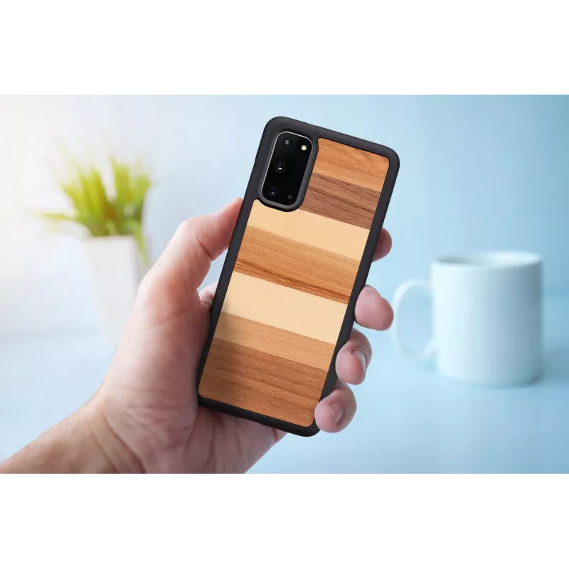 man and wood Galaxy S20 juodas apsauginis dėklas – galinis dangtelis Samsung Galaxy S20