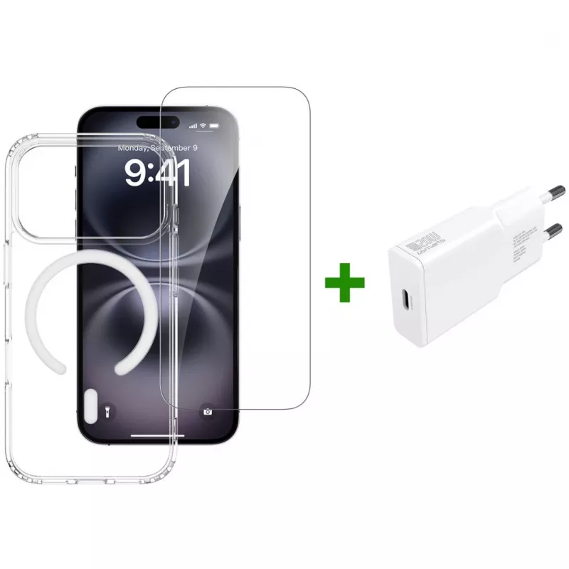 Korpusas 4smarts iPhone 17 Pro 16 cm Skaidrus Baltas