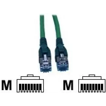 TE Connectivity AMP - Laidas jungiamasis - RJ-45 (M) į RJ-45 (M) - 3 m - SFTP - CAT 6 - Be halogenų - Žalia (0-1711735-3)