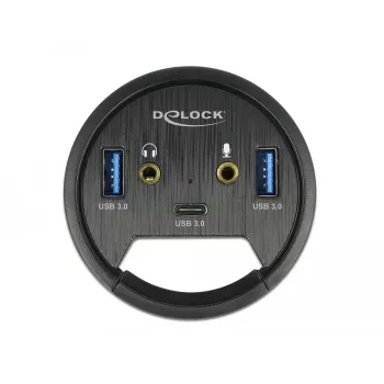 DeLOCK 3 prievadų USB į stalą montuojamas centras 62794