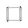 Atviras stovas 19 inch 9U 600x600-1100 reguliuojamas pilkas