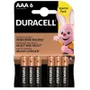 Baterijos Duracell AAA R03 6 vnt.