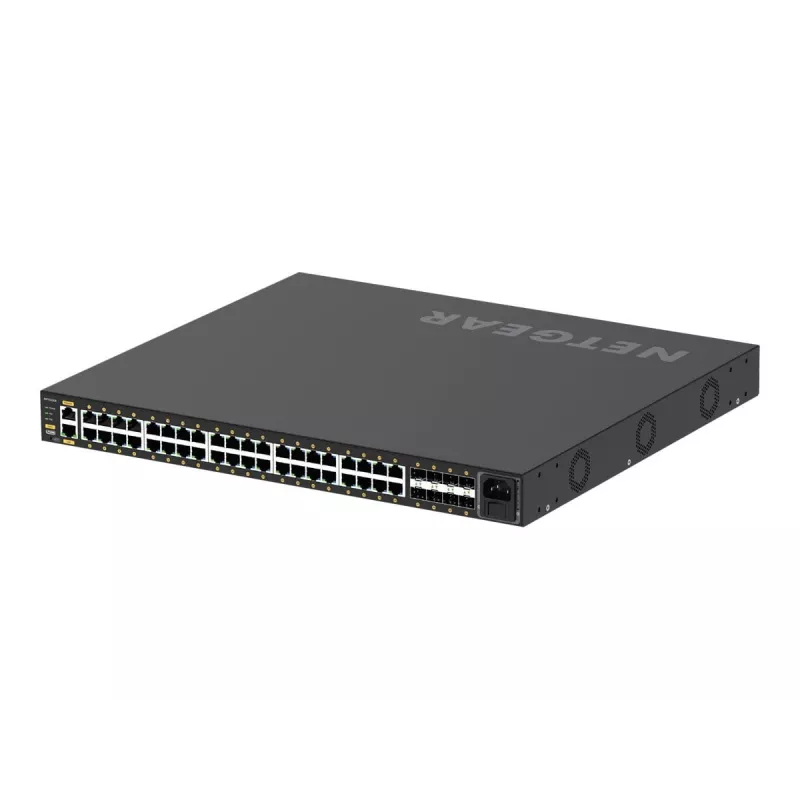 NETGEAR GSM4248P-100EUS valdomas tinklo jungiklis Valdomas L2/L3/L4 Gigabit Ethernet (10/100/1000) Power over Ethernet (PoE) Juodas
