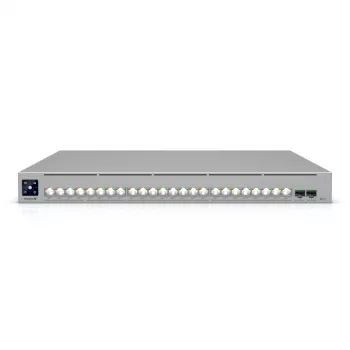 Ubiquiti ECS-24-POE (1050W) ĮMONĖS KLASĖS 24-PORTŲ, 3 LYGIO ETHERLIGHTING POE+++ PERJUNGTUVAS, 10 GbE RJ45, 25G SFP28