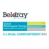 Šiukšlių dėžė su dviem skyriais Beldray LA035235SSFEU7 nerūdijantis plienas 5 litrai