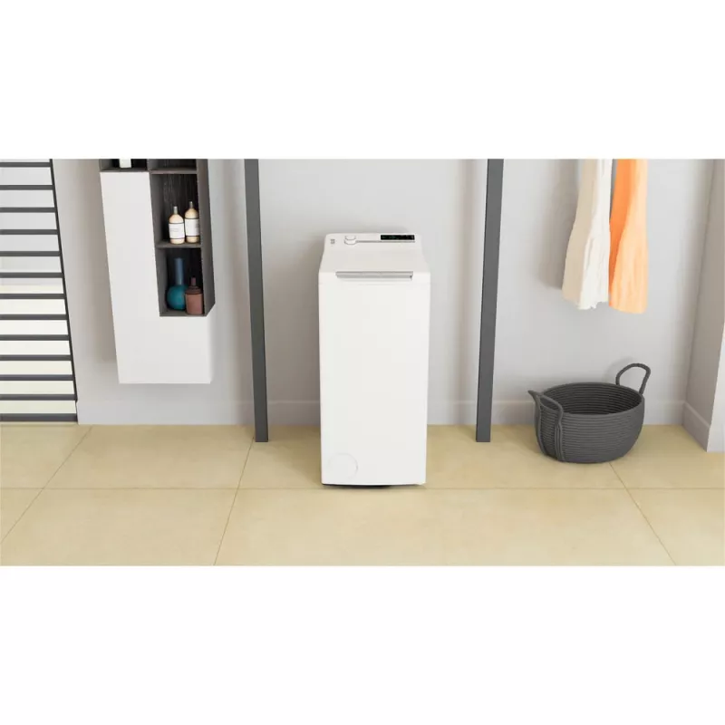 WHIRLPOOL TDLR 7231BS EU skalbyklė su viršutiniu pakrovimu, 7 kg, 1200 aps./min., energijos klasė D, plotis 40 cm, gylis 60 cm, inverterinis variklis