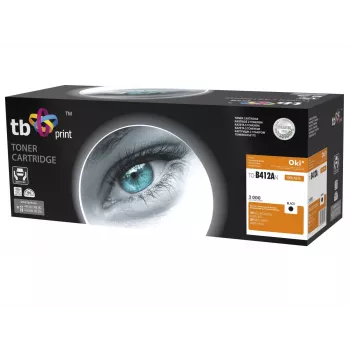 Toner TB Kompat. S OKI B412/B432, Juodas, Naujas 412AN