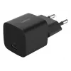 USB-C įkroviklis Belkin BOOSTCHARGE 25W Power Delivery juodas – greitas USB-C PD 25W sieninis adapteris