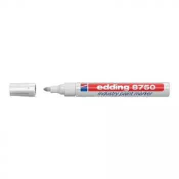 Permanentinis markeris Edding 8750 bullet tip baltas