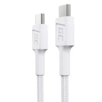 Greencell KABGC31W USB-C laidas, baltas, 30 cm