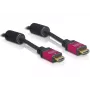 Delock 84334 HDMI laidas, HDMI A kištukas/HDMI A kištukas, 4K 30 Hz, 3 m