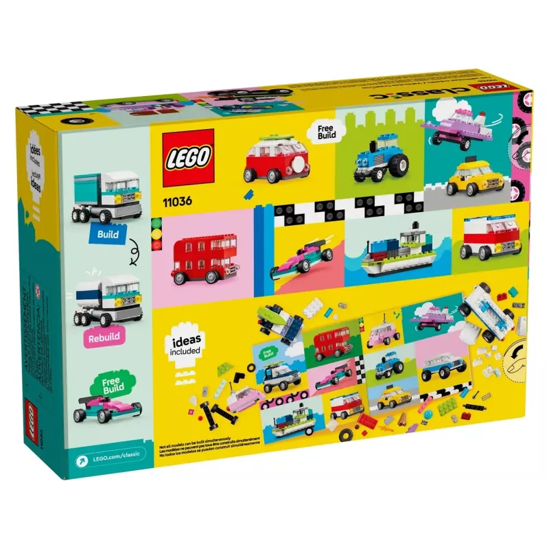 LEGO Classic 11036 Kūrybiškos transporto priemonės