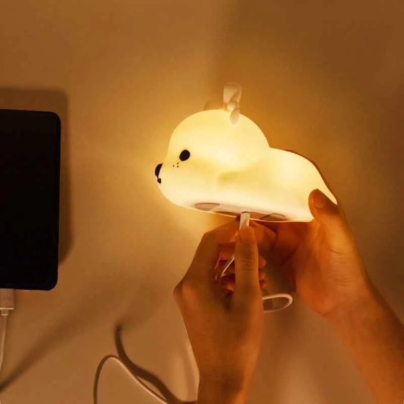 Nakties šviesutė Tellur TLL441161 Baby Deer LED švelnus švytėjimas, kompaktiška naktinė lemputė
