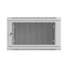 19 colių 6U 600x600 mm pilkas perforuotas sieninis stovo korpusas Lanberg WF01