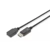 Digitus ASSMANN DisplayPort ilginimo kabelis - DisplayPort (kištukas) - DisplayPort (lizdas) - 2 m (DisplayPort 1.2) - Lietas - Juodas (AK-340200-020-S)