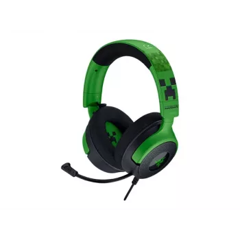 Laidinis žaidimų ausinių komplektas Razer Kraken V4 X — supra-aurinės, 20–20000 Hz, 1,8 m kabelis, 310 g, juoda/žalia