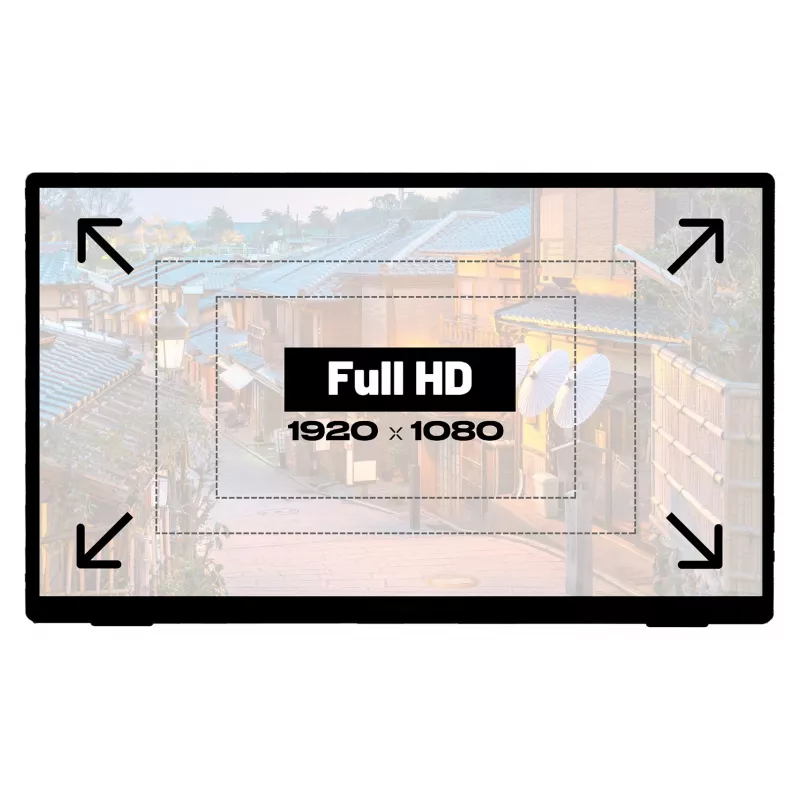 JAPANNEXT JN-MD-I156FHDR-T nešiojamas monitorius 15.6 colio Full HD LED liečiamu ekranu