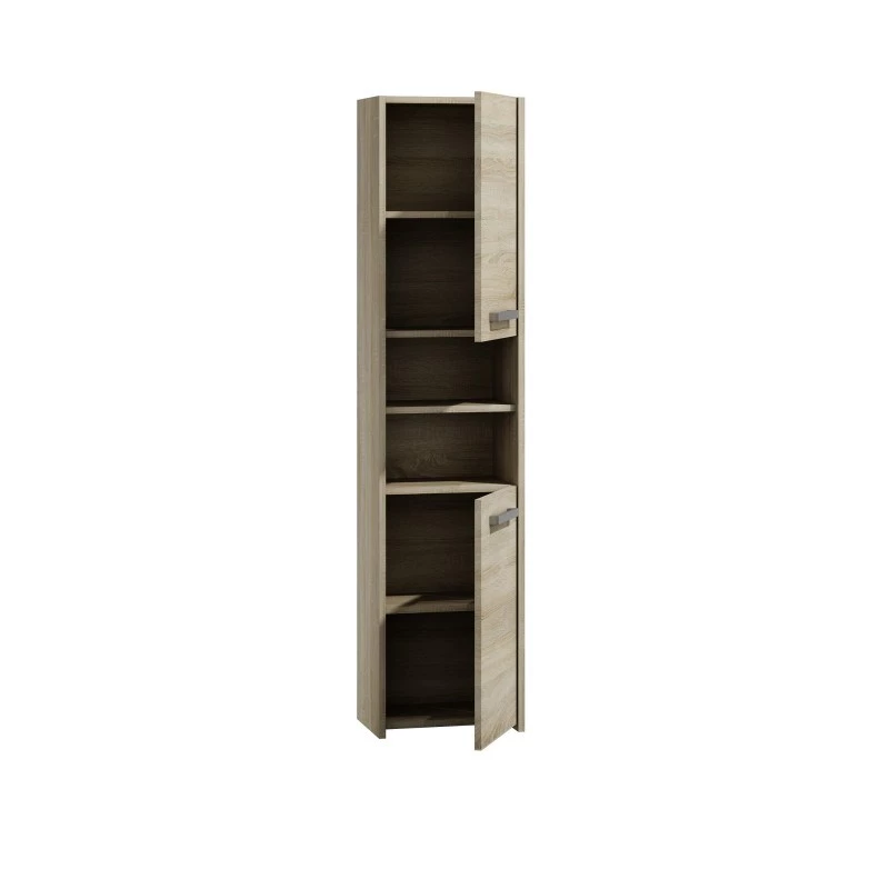 Vonios spintelė stovima Top e shop S40 SONOMA ąžuolinė, 6 lentynos, 400×300×1700 mm
