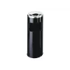 Durable 3332 apvalus metalinis šiukšlių konteineris su pelenine ir gesintuvu, juodas, 17 l