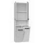 Topeshop NEL 2K DK balta spintelė vonios kambariui