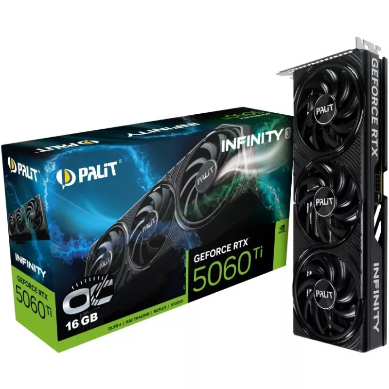 Vaizdo plokštė NVIDIA GeForce RTX 5060 Ti 16 GB GDDR7 Palit Infinity 3 Series