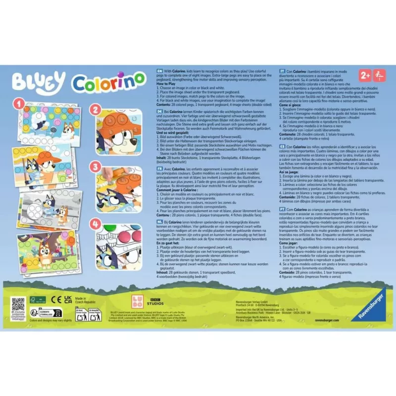 Bluey Colorino, mokomasis žaidimas