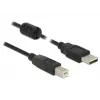 USB kabelis DeLOCK 2 m USB 2.0-A USB 2.0-B juodas