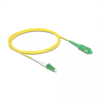 DeLOCK 83861 šviesolaidinis kabelis 2 m LC SC geltonas OS2 vienmodis