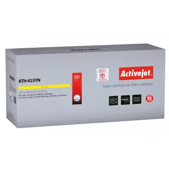 Activejet ATH-415YN toner (pakaitalas HP 415A W2032A; Supreme; 2100 puslapių; geltona) su mikroschema
