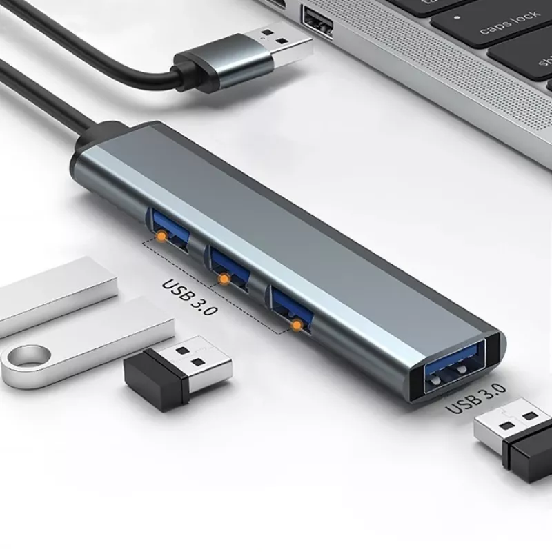 USB 3.0 4in1 HUB adapteris, 4x USB 3.0