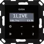 GIRA 228405 Radio laikrodis skaitmeninis juodas