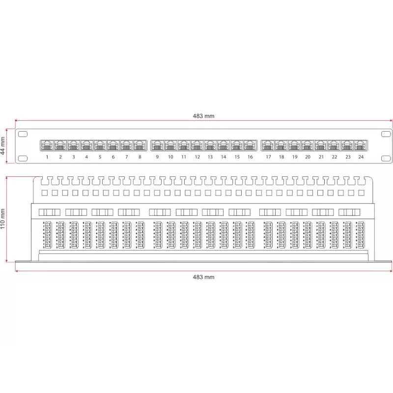 Alantec PK013 – Gigabit Ethernet RJ-45 Cat5e U/UTP 22/26 juodas (PK013)
