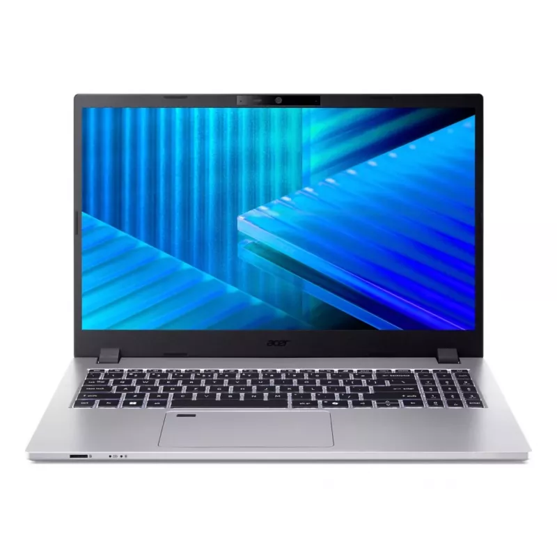 Nešiojamas kompiuteris Acer TravelMate P2 TMP215-75-G2-TCO – 15,6 col. FHD IPS 300 nitų, Intel Core Ultra 5 125H, 16 GB RAM, 512 GB SSD, pirštų atspaudų skaitytuvas, Windows 11 Pro, 3 metų garantija su atvykimu į vietą