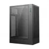 Korpusas DeepCool CH170 PLUS Tower Black – micro-ATX/mini-ITX, grūdintas stiklas, USB-C, maitinimo šaltinis viršuje