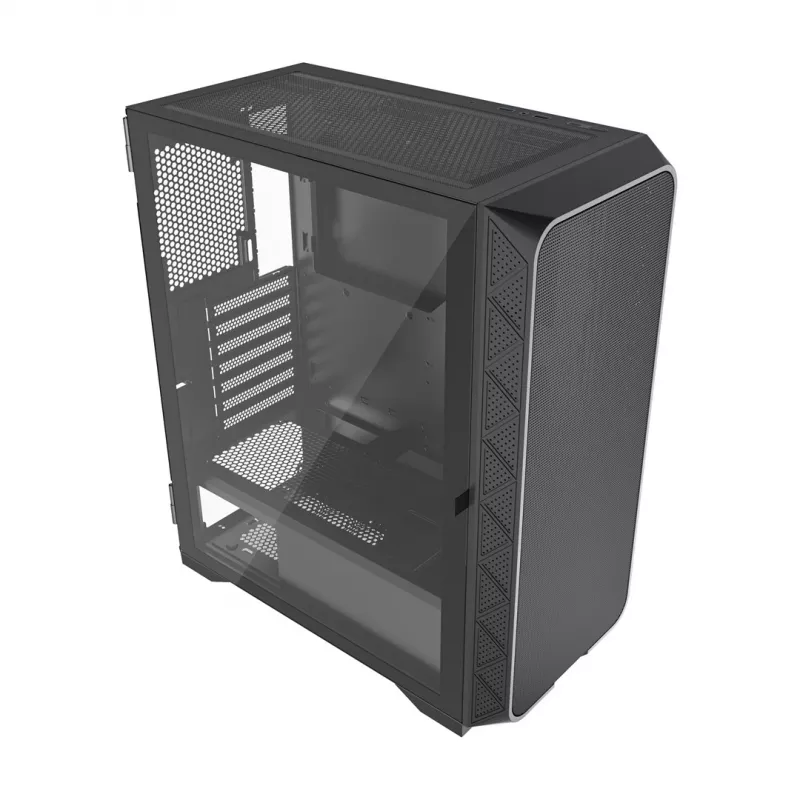 Gembird CCC-FC-M200 Fornax M200 ATX korpusas, tinklelinis priekis, be ventiliatorių, juodas
