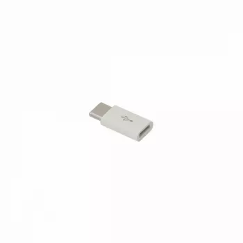 Sbox AD.USB-C W Micro USB 2.0 F. -> TYPE C M. Baltas adapteris