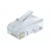 Gembird LC-8P8C-002/100 RJ-45 laidų jungtis, skaidri