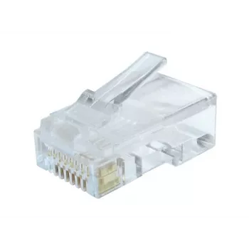 Gembird LC-8P8C-002/100 RJ-45 laidų jungtis, skaidri