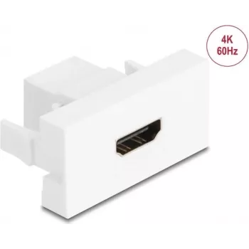 DeLOCK 90850 Kištukinis lizdas 2 x HDMI baltas vyriškas jungtis