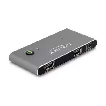 KVM jungiklis DeLOCK 11486 USB HDMI 8K Ultra HD 144 Hz