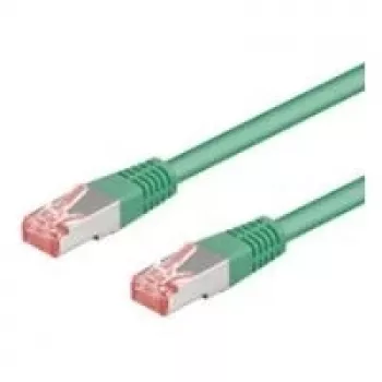 Wentronic Goobay CAT 6 Patch Laidas, S/FTP (PiMF), Žalias, 1 m - LSZH Behalogeninis, Varinis (68289)