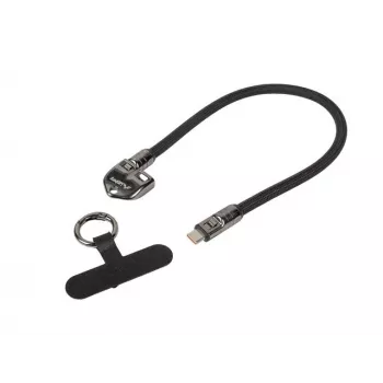 USB-C laidas LANBERG CA-CMCM-10LN-0003-BK 0,3 m 240W Juodas