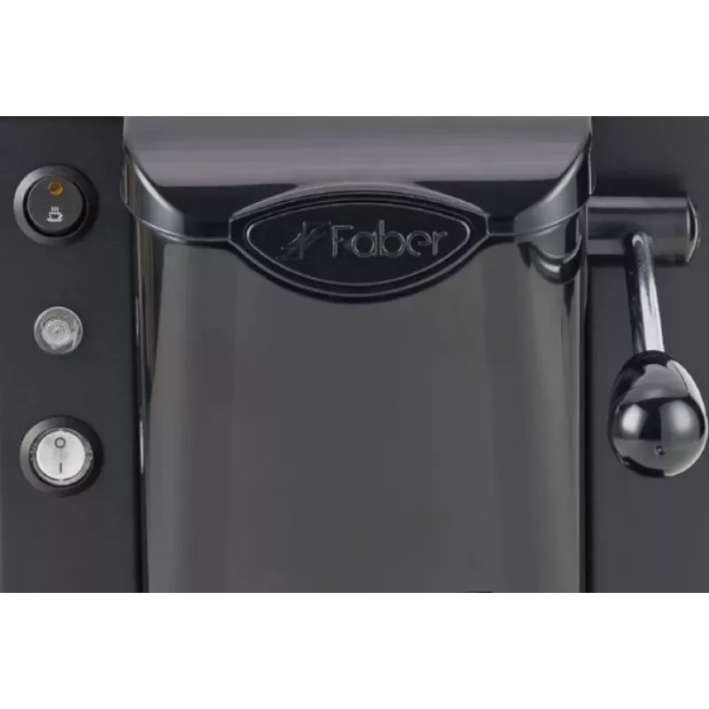 Kavos kapsulinis aparatas FABER Slot Plast Semi-automatinis 1.3 L vandens bakas, 500 W, juodas, 1 puodelis