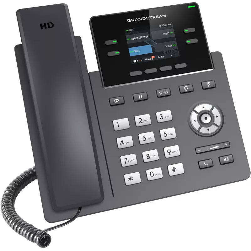 IP telefonas Grandstream Networks GRP2612W juodas